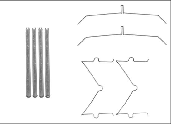 HELLA PAGID Lisakomplekt, ketaspiduriklotsid 8DZ 355 205-641